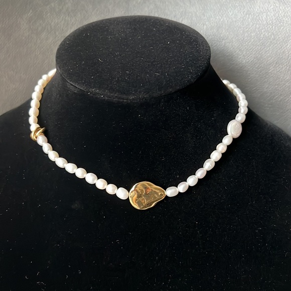 Biko Alouet Pearl Collar - Gold 265$ - Picture 7 of 7